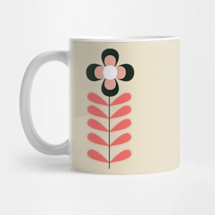 Retro Minimalistic Flower Mug